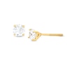 Thumbnail Image 1 of 1/2 CT. T.W. Certified Lab-Created Diamond Solitaire Stud Earrings in 14K Gold (F/SI2)