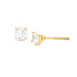 1/2 CT. T.W. Certified Lab-Created Diamond Solitaire Stud Earrings in 14K Gold (F/SI2)