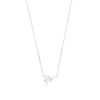 Thumbnail Image 1 of 1/3 CT. Certified Pear-Shaped Lab-Created Diamond Solitaire Tilted Necklace in 14K White Gold (F/SI2)