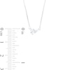 Thumbnail Image 4 of 1/3 CT. Certified Pear-Shaped Lab-Created Diamond Solitaire Tilted Necklace in 14K White Gold (F/SI2)