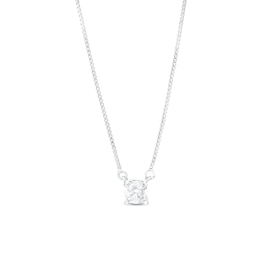 1/3 CT. Certified Lab-Created Diamond Solitaire Necklace in 14K White Gold (F/SI2)