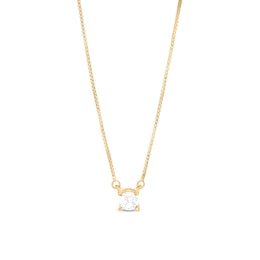 1/3 CT. Certified Lab-Created Diamond Solitaire Necklace in 14K Gold (F/SI2)