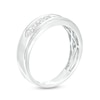 Thumbnail Image 3 of Men's 3/4 CT. T.W. Diamond Seven Stone Wedding Band in 10K White Gold