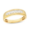 Thumbnail Image 1 of Men's 1/3 CT. T.W. Diamond Seven Stone Wedding Band in 10K Gold