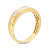 Thumbnail Image 3 of Men's 1/3 CT. T.W. Diamond Seven Stone Wedding Band in 10K Gold