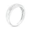 Thumbnail Image 3 of Men's 1/3 CT. T.W. Diamond Seven Stone Wedding Band in 10K White Gold