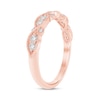 Thumbnail Image 2 of 1/4 CT. T.W. Diamond Vintage-Style Anniversary Band in 10K Rose Gold