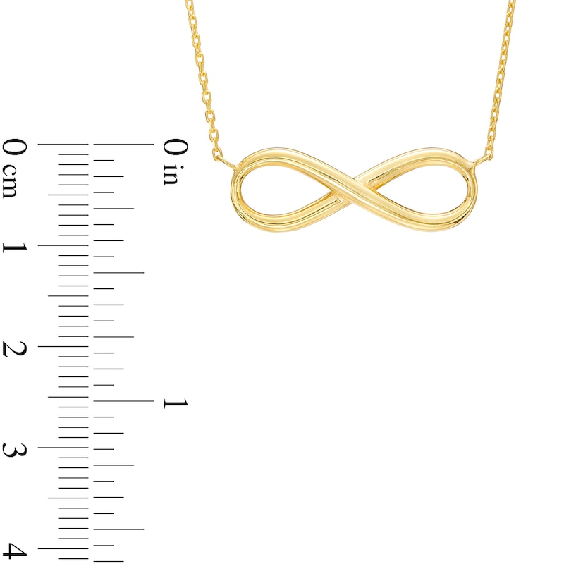 Main Image 4 of Infinity Loop Necklace in 10K Gold