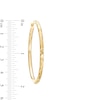 Thumbnail Image 2 of 50.0mm Diamond-Cut Tube Hoop Earrings in 10K Gold