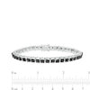 Thumbnail Image 4 of 3 CT. T.W. Black Diamond Tennis Bracelet in Sterling Silver - 7.5&quot;