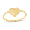 Thumbnail Image 1 of Flat Heart Ring in 10K Gold