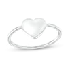 Thumbnail Image 0 of Flat Heart Ring in 10K White Gold