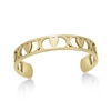 Thumbnail Image 0 of 3.0mm Heart and "X" Alternating Adjustable Toe Ring in 10K Gold
