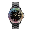 Thumbnail Image 1 of Ladies' Coach Greyson Multi-Color Crystal Accent Rainbow Bezel Black Ceramic Watch with Black Dial (Model: 14504018)