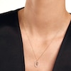 Thumbnail Image 4 of 1/4 CT. T.W. Lab-Created Diamond Open Frame &quot;H&quot; Initial Pendant in 14K Gold - 19.5&quot;