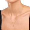 Thumbnail Image 5 of 1/4 CT. T.W. Lab-Created Diamond Open Frame &quot;U&quot; Initial Pendant in 14K Gold - 19.5&quot;