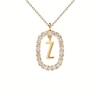 Thumbnail Image 2 of 1/4 CT. T.W. Lab-Created Diamond Open Frame "Z" Initial Pendant in 14K Gold - 19.5"