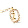 Thumbnail Image 6 of 1/4 CT. T.W. Lab-Created Diamond Open Frame &quot;Z&quot; Initial Pendant in 14K Gold - 19.5&quot;