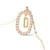 Thumbnail Image 6 of 1/4 CT. T.W. Lab-Created Diamond Open Frame &quot;D&quot; Initial Pendant in 14K Gold - 19.5&quot;