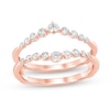 Thumbnail Image 1 of 1/2 CT. T.W. Diamond Graduated Contour Solitaire Enhancer in 14K Rose Gold