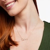 Thumbnail Image 2 of Love Talks 1/6 CT. T.W. Diamond &quot;Te Amo&quot; Cursive Script with Heart Necklace in 10K Gold