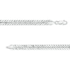 Thumbnail Image 3 of 5.6mm Diamond-Cut Curb Chain Necklace in Solid Sterling Silver  - 20&quot;