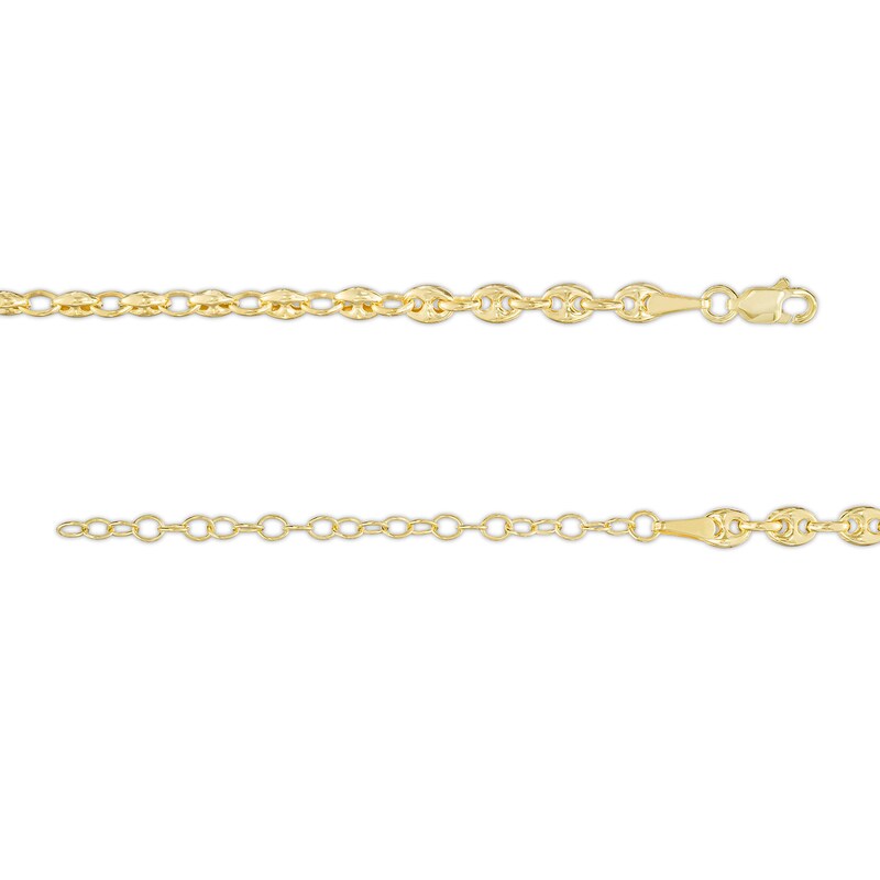 Main Image 3 of 3.7mm Mariner Chain Necklace in Solid 10K Gold - 18&quot;