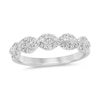 Thumbnail Image 1 of 1/2 CT. T.W Marquise Diamond Twist Frame Five Stone Anniversary Band in 14K White Gold