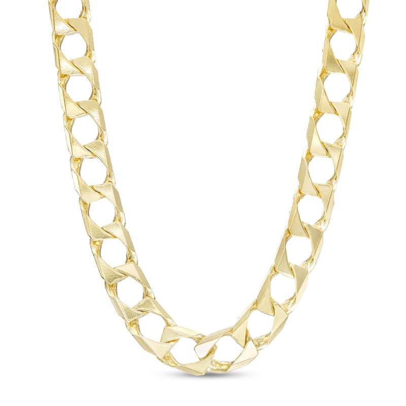 Men's 6.5mm Curb Chain Necklace in Solid 10K Gold - 22"