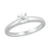 Thumbnail Image 4 of 1/5 CT. T.W. Diamond Solitaire Bridal Set in Sterling Silver