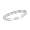 Thumbnail Image 5 of 1/4 CT. T.W. Oval Multi-Diamond Double Frame Split Shank Bridal Set in Sterling Silver