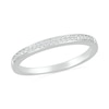 Thumbnail Image 4 of 1/5 CT. T.W. Cushion-Shaped Multi-Diamond Frame Double Collar Bridal Set in Sterling Silver