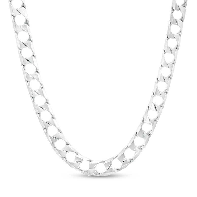Zales Vera Wang Men 6.2mm Solid Cuban Link Chain Necklace in Sterling Silver - 22