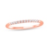 Thumbnail Image 1 of 1/10 CT. T.W. Diamond Eleven Stone Pavé Anniversary Band in 10K Rose Gold