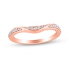 Thumbnail Image 1 of 1/6 CT. T.W. Diamond Twist Contour Band in 10K Rose Gold