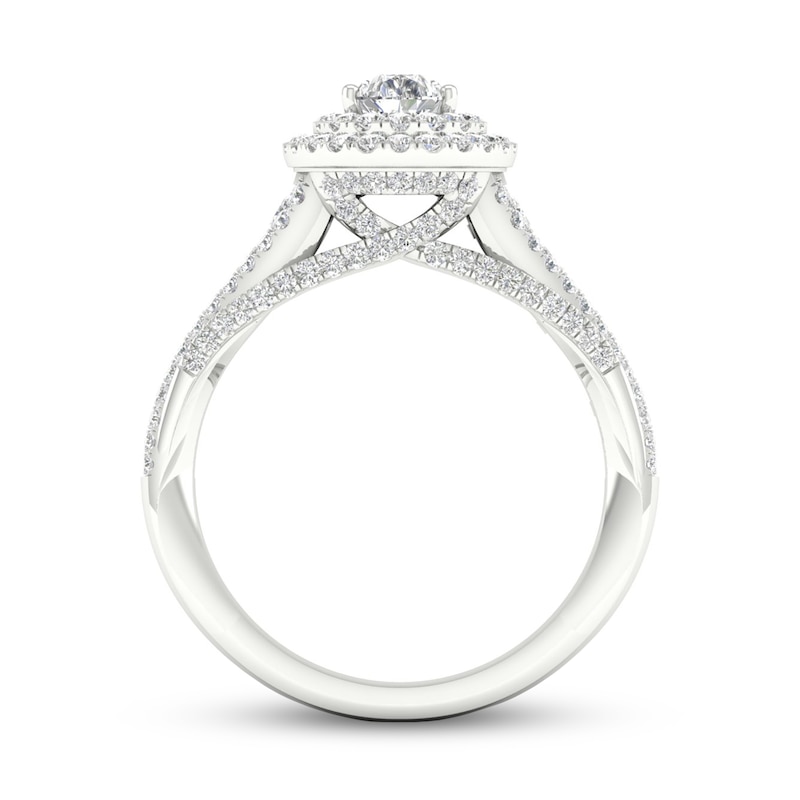 Trouvaille Collection Pear-Shaped Diamond Engagement Ring