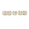 Thumbnail Image 3 of Alternating 3/4 CT. T.W. Emerald-Cut and Round Diamond Band in 14K Gold