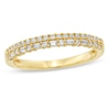 Thumbnail Image 0 of Alternating 1/4 CT. T.W. Baguette-Cut and Round Diamond Double Row Band in 10K Gold