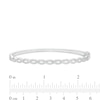 Thumbnail Image 3 of 5/8 CT. T.W. Diamond Infinity Twist Bangle in Sterling Silver