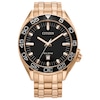 Thumbnail Image 0 of Men’s Citizen Eco-Drive® Sport Luxury Rose-Tone IP Watch with Black Dial (Model: AW1773-55E)