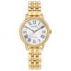 Thumbnail Image 1 of Ladies’ Citizen Eco-Drive® Classic Gold-Tone IP Watch with Silver-Tone Dial (Model: EM1052-51A)