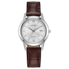 Thumbnail Image 1 of Ladies’ Citizen Eco-Drive® Classic Brown Leather Strap Watch with Silver-Tone Dial (Model: FE1087-28A)