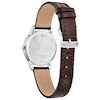 Thumbnail Image 2 of Ladies’ Citizen Eco-Drive® Classic Brown Leather Strap Watch with Silver-Tone Dial (Model: FE1087-28A)