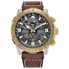 Thumbnail Image 0 of Men’s Citizen Eco-Drive® Promaster Skyhawk A-T Chronograph Two-Tone IP Strap Watch with Grey Dial (Model: JY8084-09H)