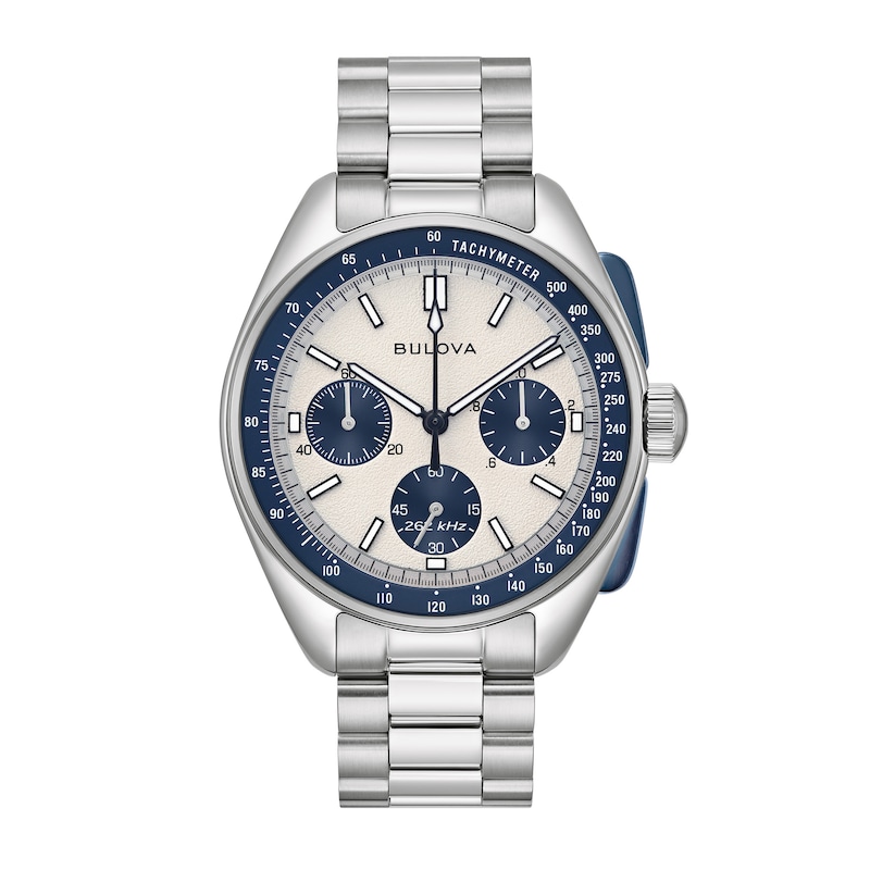 Main Image 1 of Men's Bulova Lunar Pilot Watch with Blue and White Dial (Model: 98K112)