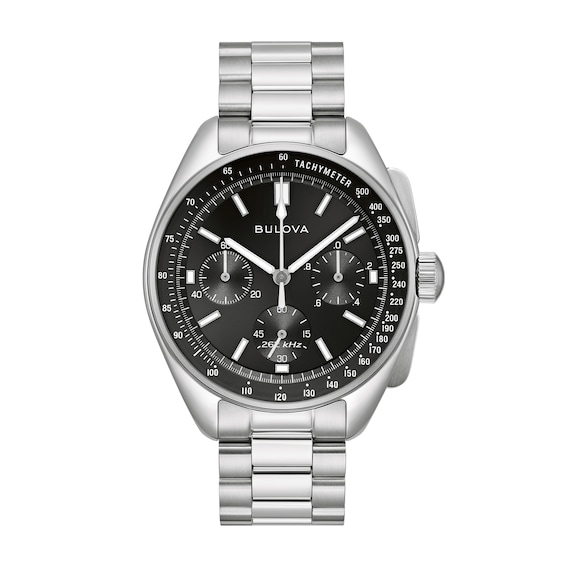 Men's Bulova Lunar Pilot Watch With Black Dial (Model: 96K111)