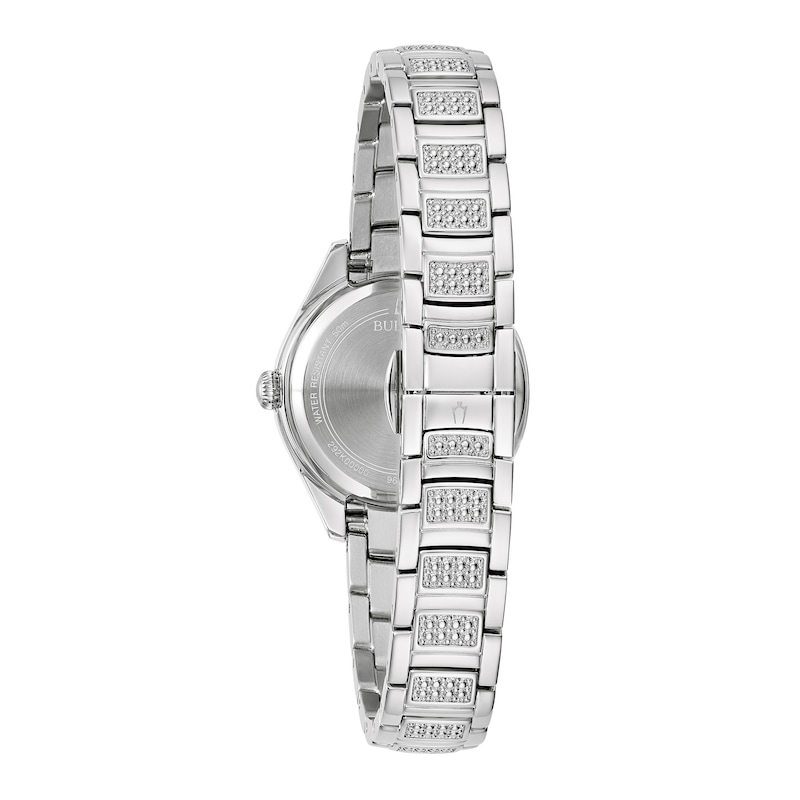 Main Image 2 of Ladies' Bulova Crystal Accent Watch with Mother-of-Pearl Dial (Model: 96L311)