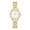 Thumbnail Image 1 of Ladies' Bulova Crystal Accent Gold-Tone IP Watch with Mother-of-Pearl Dial (Model: 98L306)