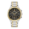 Thumbnail Image 1 of Men's Bulova CURV Two-Tone IP Chronograph Watch with Black Dial (Model: 98A301)