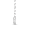 Thumbnail Image 4 of 1/20 CT. T.W. Diamond Infinity Loop Necklace in Sterling Silver